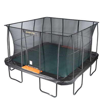 JumpKing 13' x 13' Square Trampoline - Outdoor/Indoor Recreational Trampoline - Large Trampoline and Holiday Gift for Kids, Adults, & Family Fun