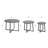 Terrain Set of 3 Round Nesting Tables - Black