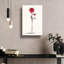 Art mural en verre épique «Wine Rose» par Andreas Magnusson, 16 po x 24 po-1120030264