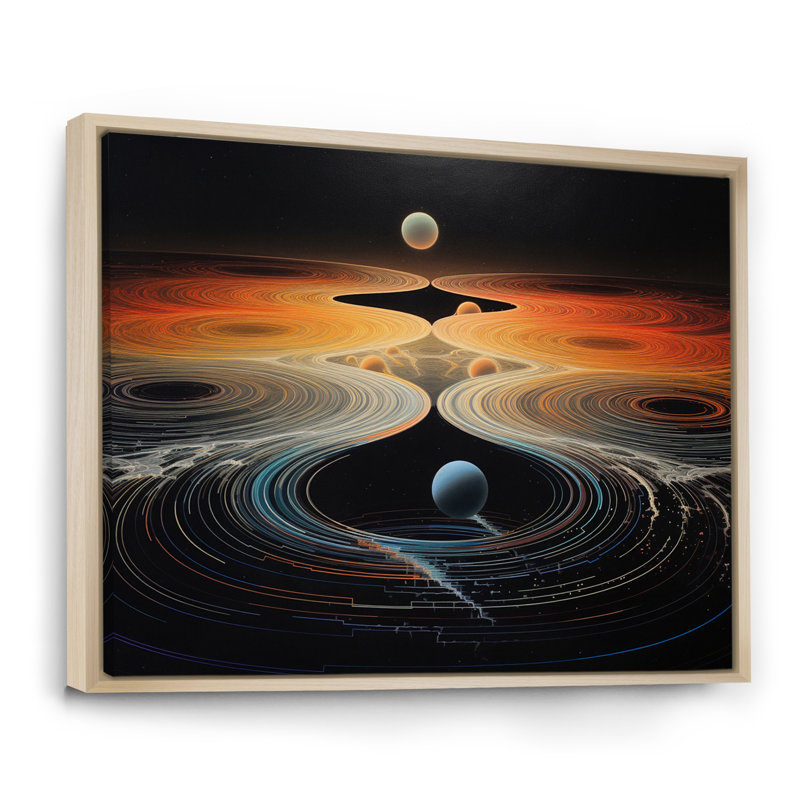 «Full Moon Vision In The Dark Night Of The Soul», reproduction sur toile, Cadre naturel flottant, H 16 po x l 32 po x P 1 po
