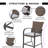 Wylda Upholstered Counter Stool with Steel Frame