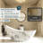 CASAINC 73"x 31" Freestanding Solid Surface Soaking Bathtub,Moon-Shaped with Marble Look