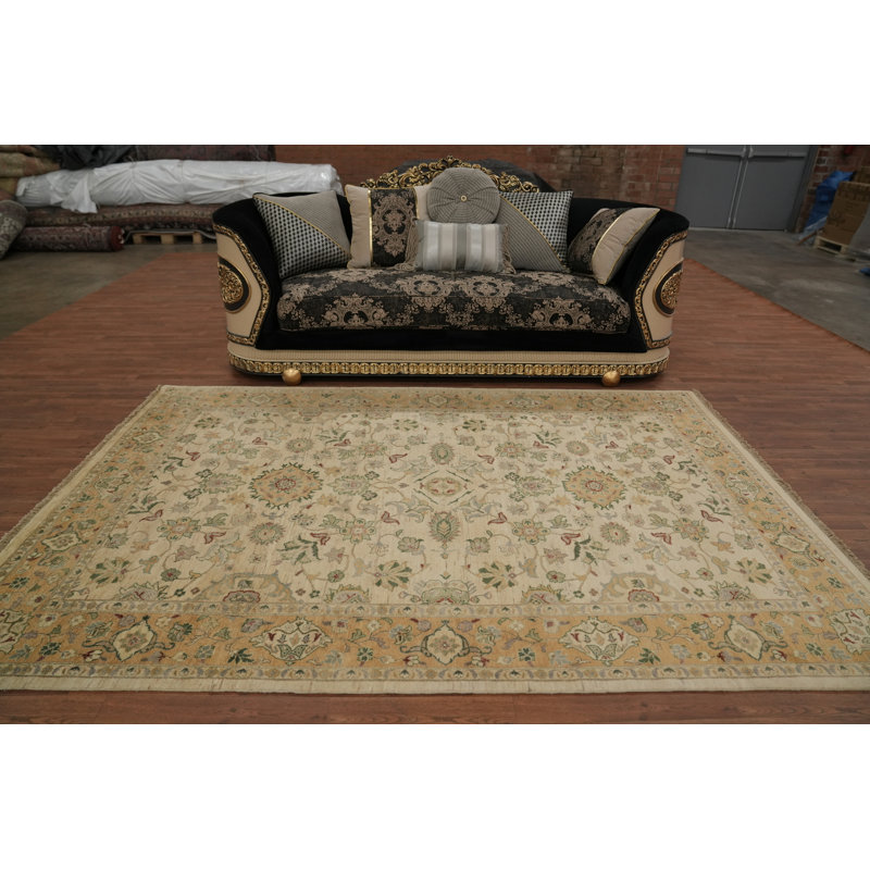 Tapis oriental luxueux à motif floral Peshawar 6 x 9
