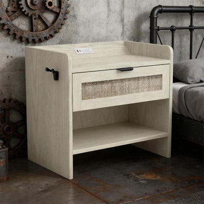 59.9cm W Manufactured Wood Bedside Table