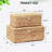 Set Of 2 Rectangular Wicker Storage Bins With Lid, Multipurpose Organizer Rattan Display Boxes For Shelf Organizer, Boho Wicker Box For Home Decoration