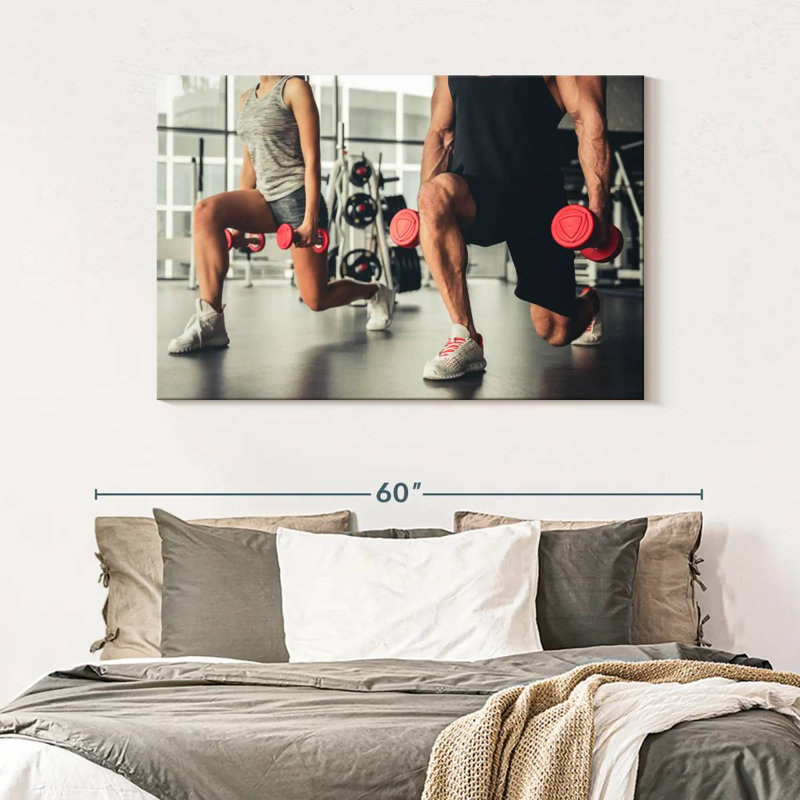 Sireci Lunges Exercise, 32" H x 48" W