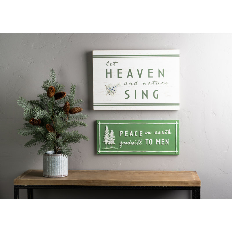 Panneau «Heaven and Nature Sing» en bois