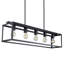 Luminaire suspendu géométrique à 5 lumières pour îlot de cuisine Deyna