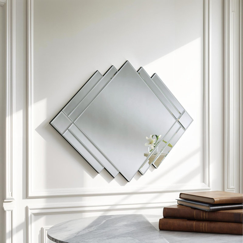 Bluxome Art Deco Inspired Bevelled Accent Mirror