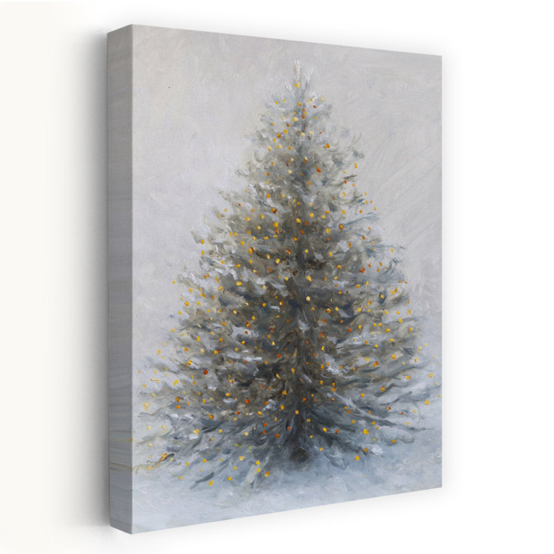 Art contemporain arbre de Noël contemporain abstrait, H 24 po x l 16 po