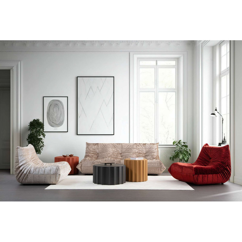 Fauteuil à oreilles, Crème, crème