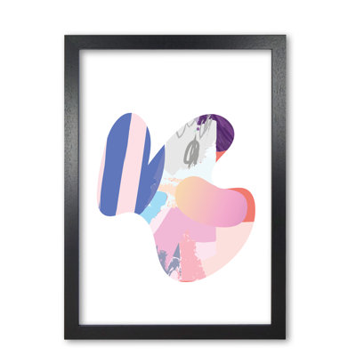 Pink Abstract Butterfly Shape - Print