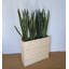 Barrière à café d'intérieur / extérieur de qualité supérieure H 32 po x l 28 po x P 8 po - Boîte à fleurs en bois à usage commercial
