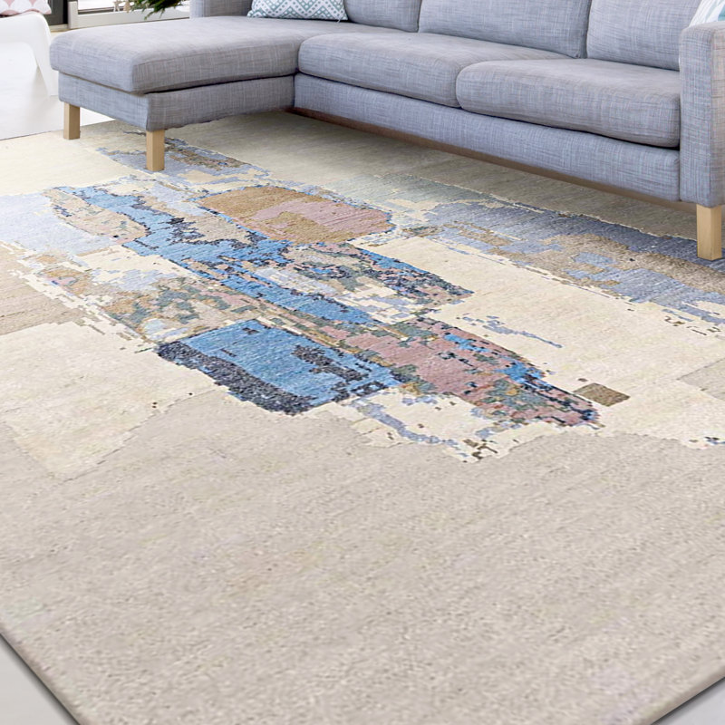 Abstract Area Rug, Rectangle 6' x 9'