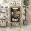 Meuble-lavabo compact autoportant avec rangement réglable, lavabo en céramique et charnières à fermeture douce