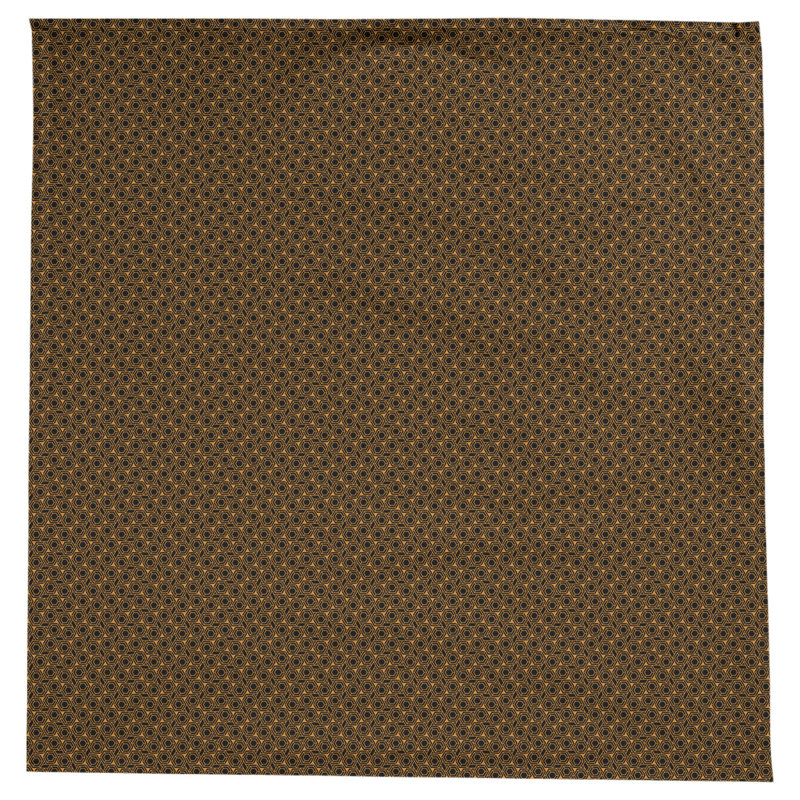 Leffel Geometric 100% Cotton Square Tablecloth, Orange/Black