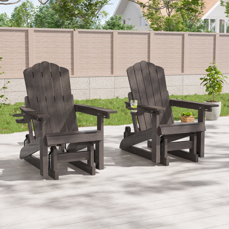 Chaise Adirondack Glider, Café