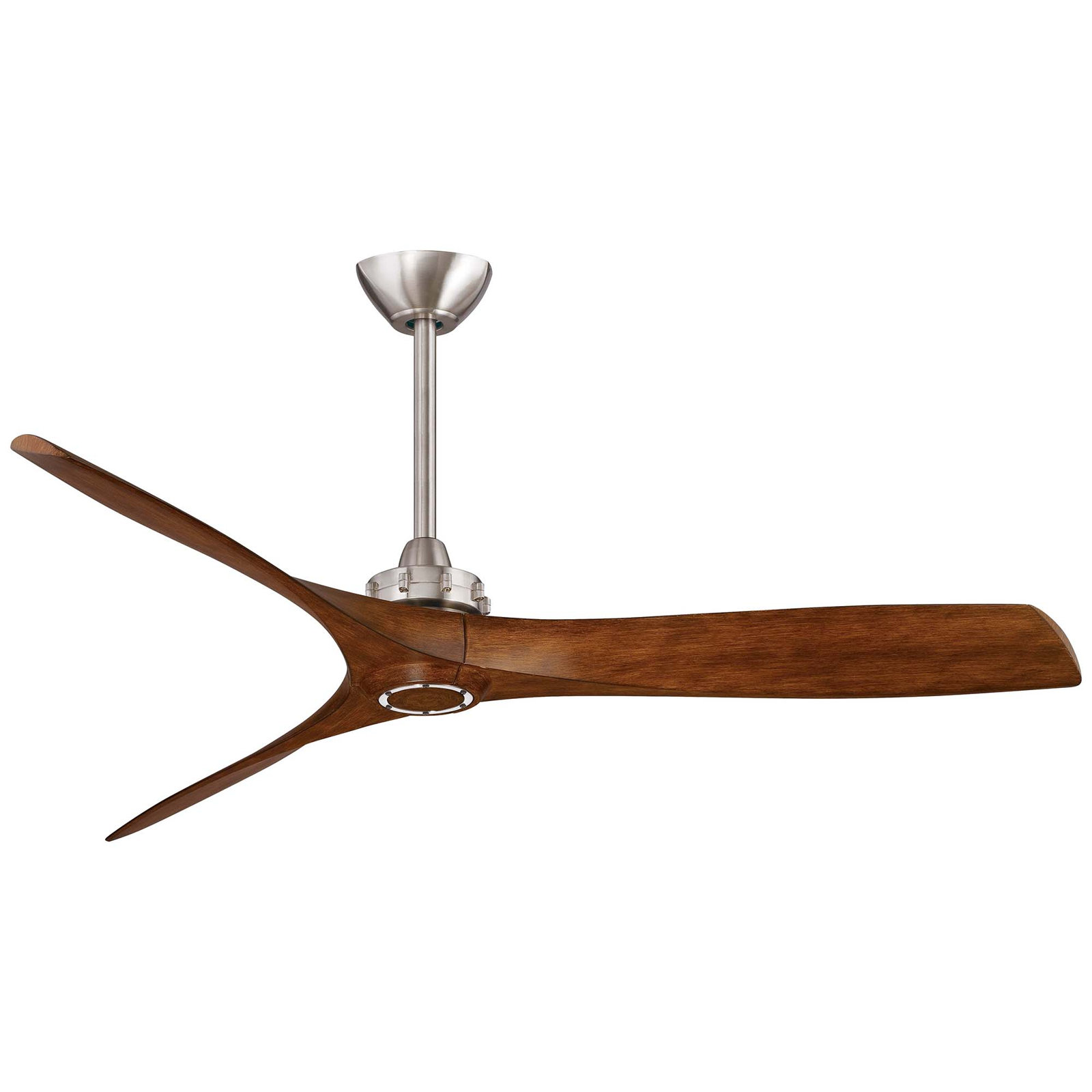 60" Ceiling Fan, Brushed Nickel/Distressed Koa