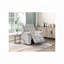 Fauteuil inclinable traditionnel berçant en tissu en chenille de 41 po avec inclinaison douce Gabriel-593081597