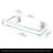 Pencader Glass Floating Shelf-1609960477