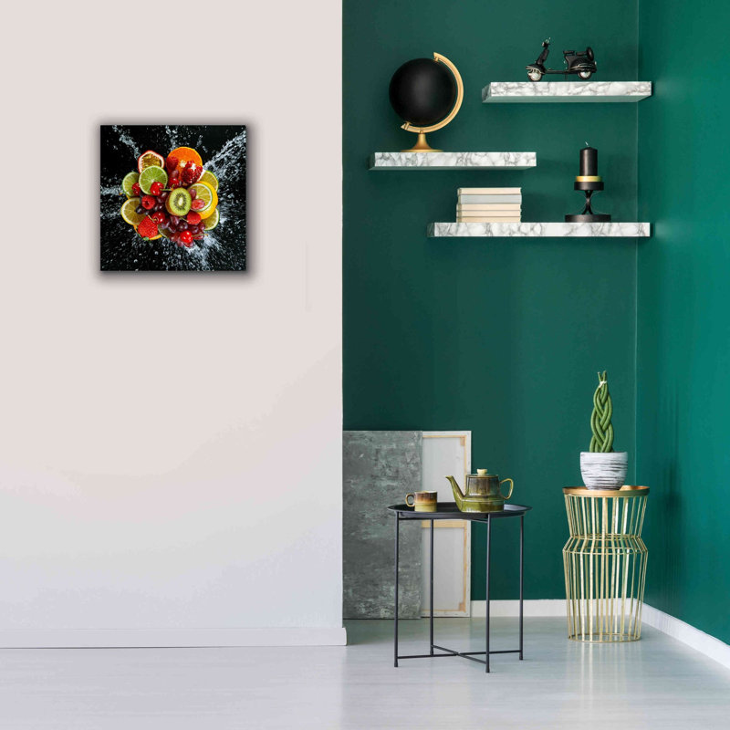 «Fruit Splash III», art mural sur toile, H 18 po x l 18 po x P 0,75 po