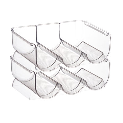 Dazjah Tabletop Wine Bottle Rack in Clear