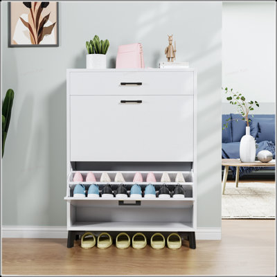 Versatile Shoe Storage Cabinet with Hidden Compartments and Elegant Design for Organized and Stylish Home