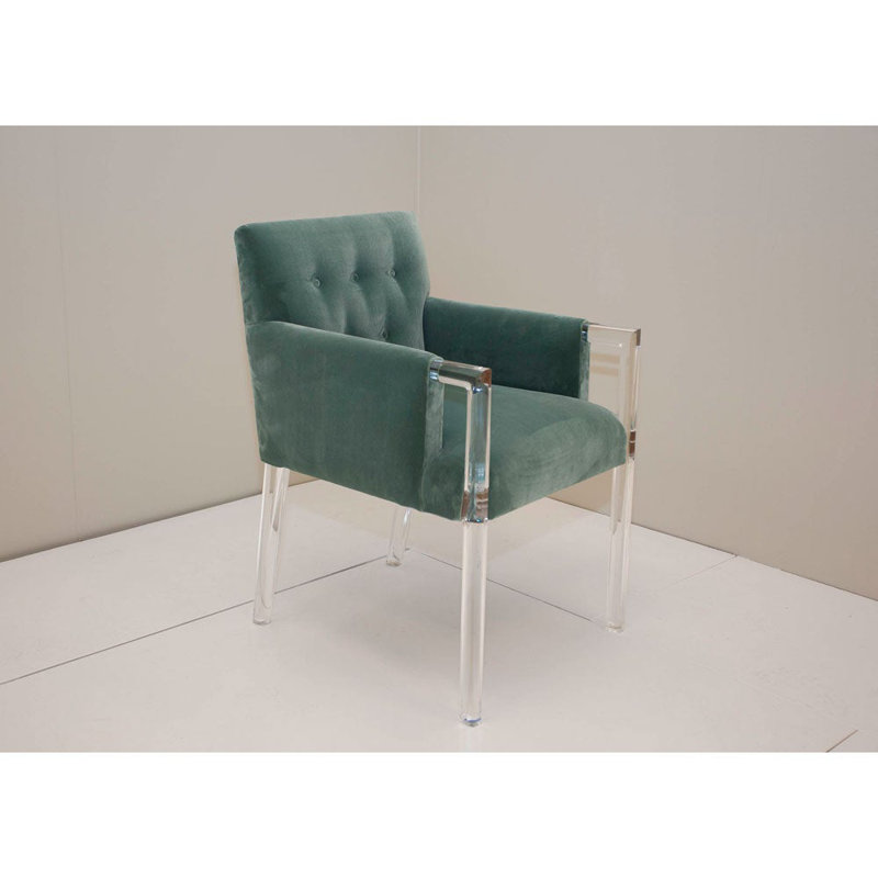 Fauteuil en lin 24 po Tito, Lin vert