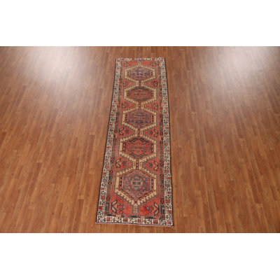 Handmade Wool   Runner Rug 3x10