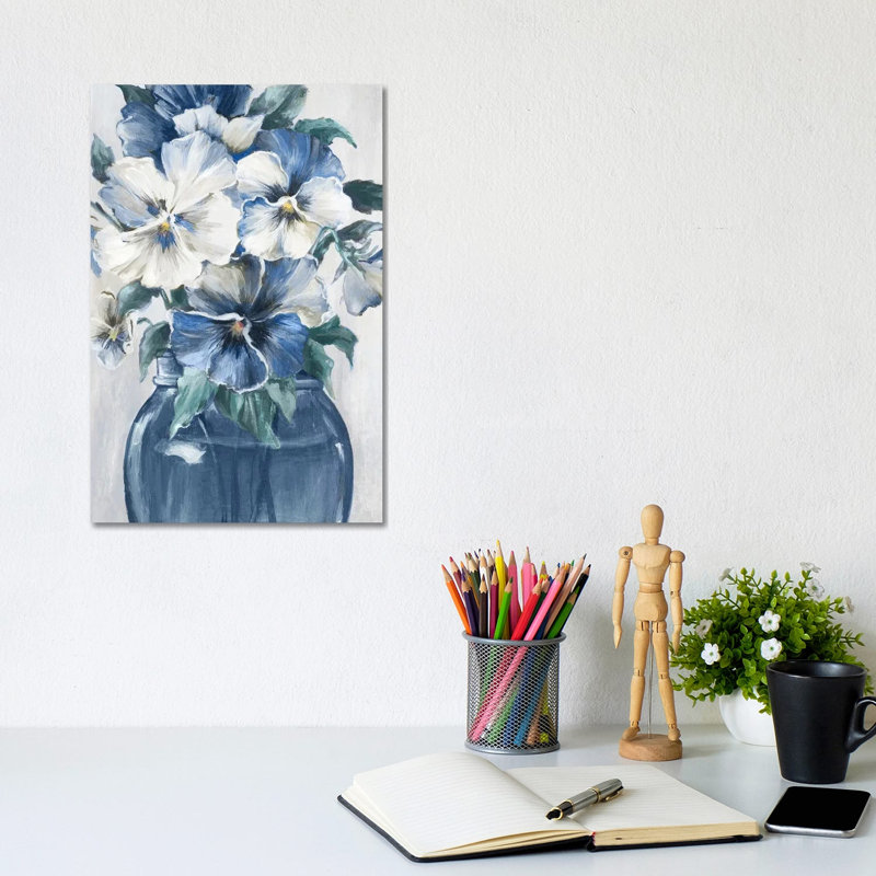 Nostalgic Blues - reproduction d'art murale - toile tendue