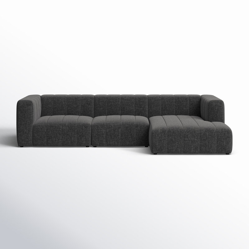 Bowry 3 - Piece Modular Upholstered Chaise L-Sectional, Right Hand Facing