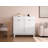 Wave Design 2-Door 2-Drawer Tilt Out Trash Cabinet, MDF Freestanding Kitchen Laundry Storage (Trash Can Not Included)-122622502