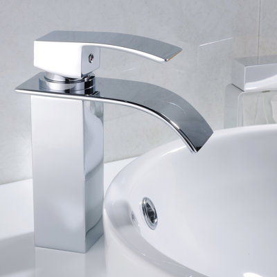 Bathroom Faucet - Modern Single Hole Basin With Side For Sink Handle, Cartridge Valve Type
