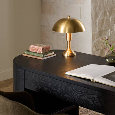 Trieste Table Lamp-Raw Brass