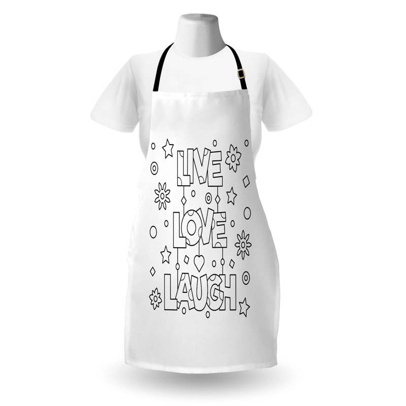 No Pattern Bib Apron