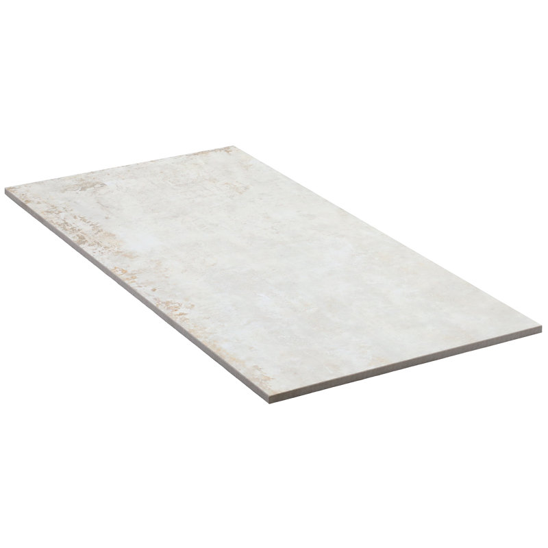 Mantis 11.81 in. x 23.62 in. Matte Porcelain Concrete Look Floor and Wall Tile (13.55 Sq. Ft./Case), Ivory