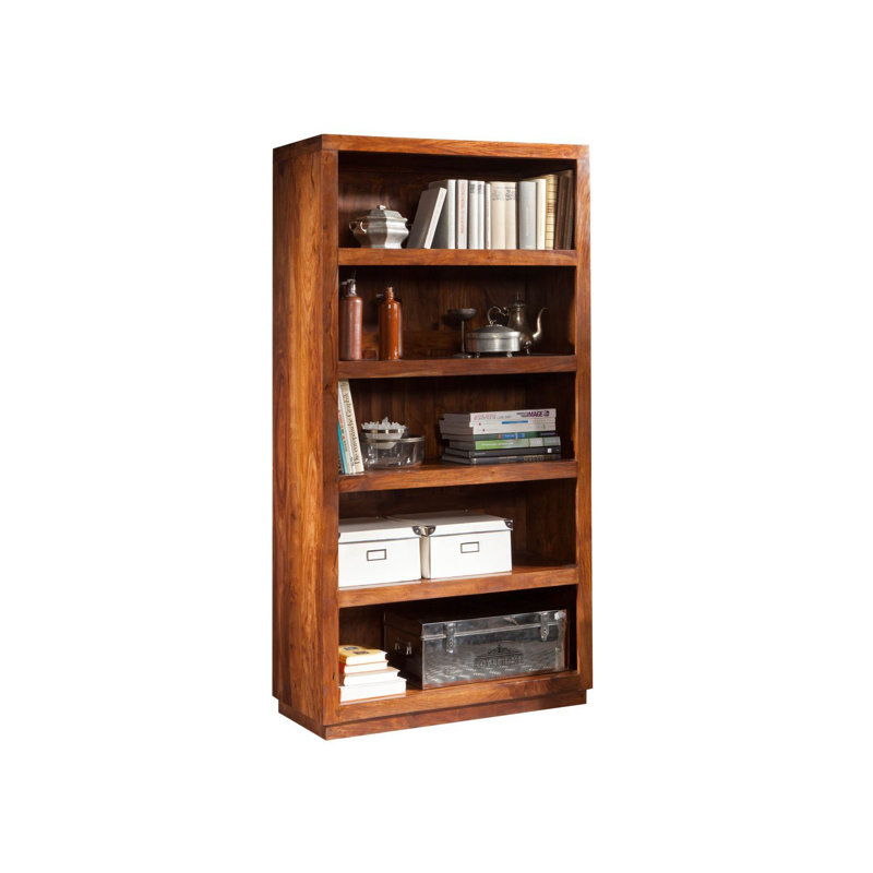 Duke 180cm H x 90cm W Solid Wood Standard Bookcase