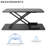 Black Treadmill Desktop Riser