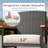 6 Person HDPE Outdoor Dining Sets With Wicker Chairs And Thick Cushions