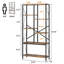 75.69cm H x 59.89cm W Metal Bookcase