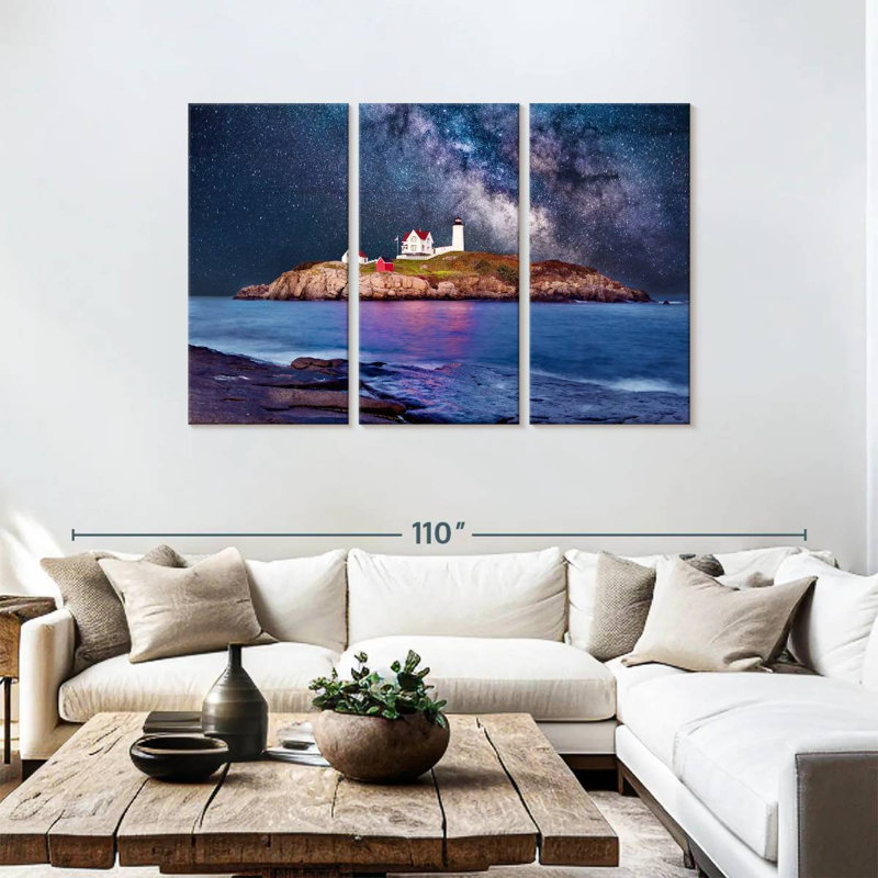 Phare de Lilie Cape Neddick Nubble, H 48 po x l 74 po