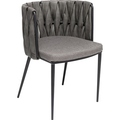 Chair with Armrest Cheerio Grey incl. cushion