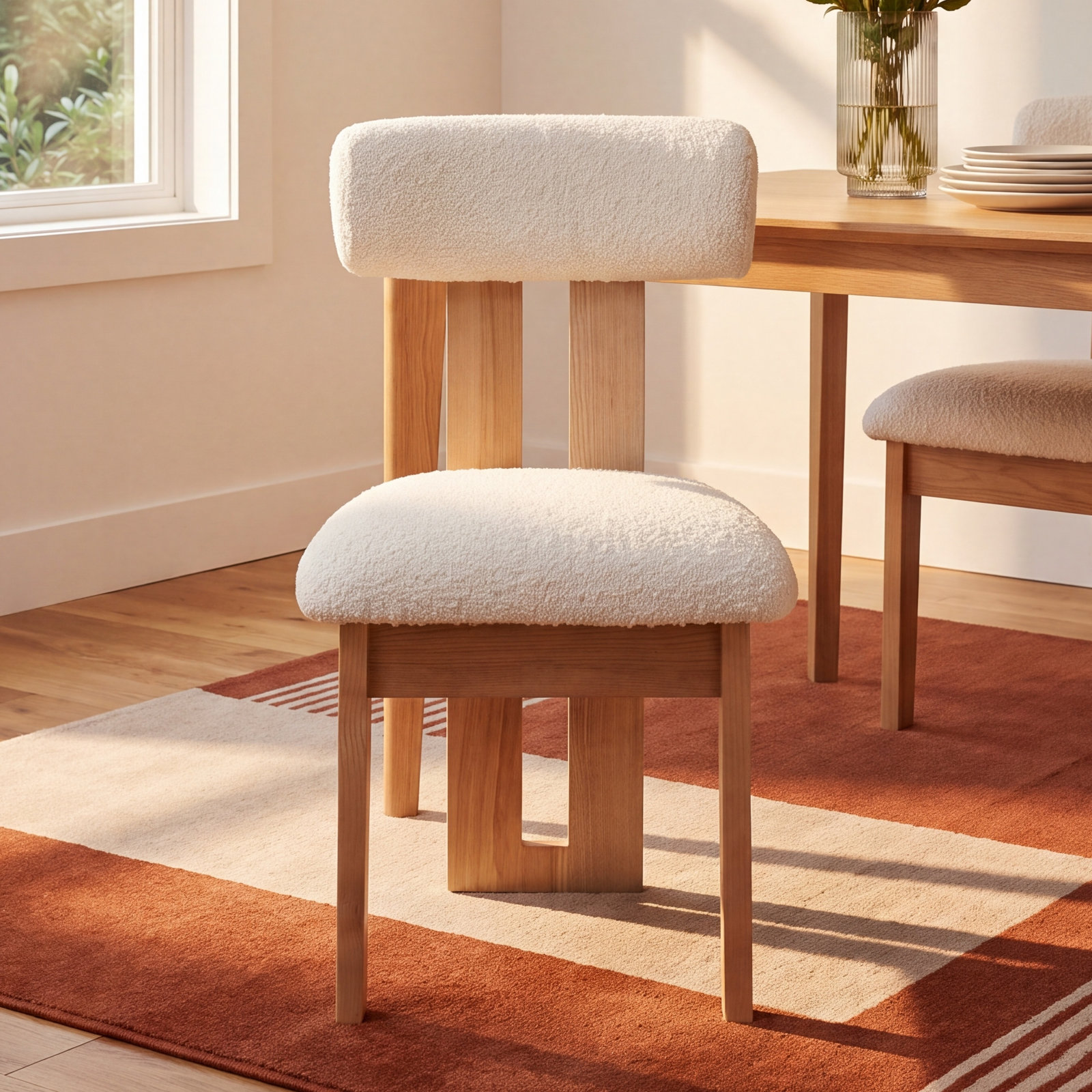 Dellar Dining Chair, Ivory