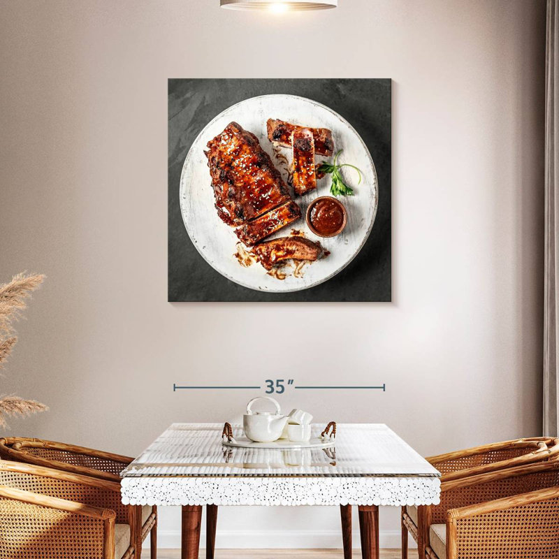 Yarlin Glazed Barbecue Ribs, 36'' H x 36'' W
