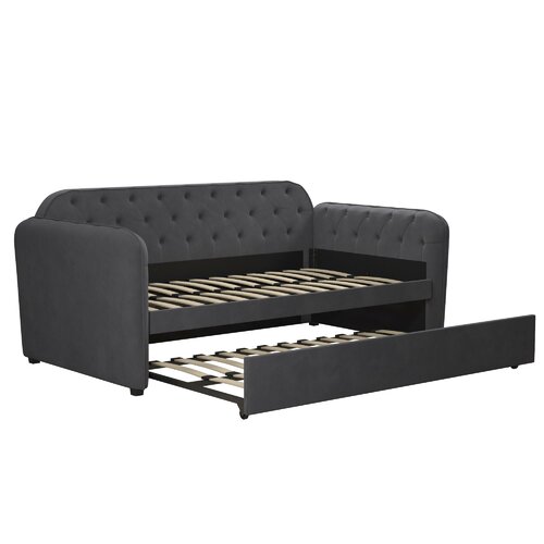 Novogratz Tallulah Upholstered Daybed with Trundle & Reviews | Wayfair