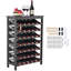 Wine Bottle Rack Satin Nickel