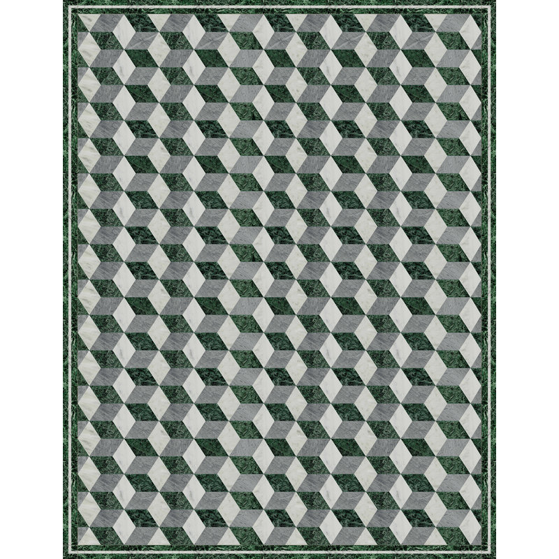 Abaigeal Geometric Area Rug, Rectangle 155 x 200cm