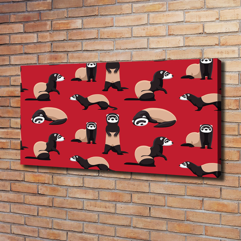 Ferret - Wrapped Canvas Print