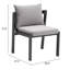 Haymark Metal Outdoor Dining Side Chair with Cushion