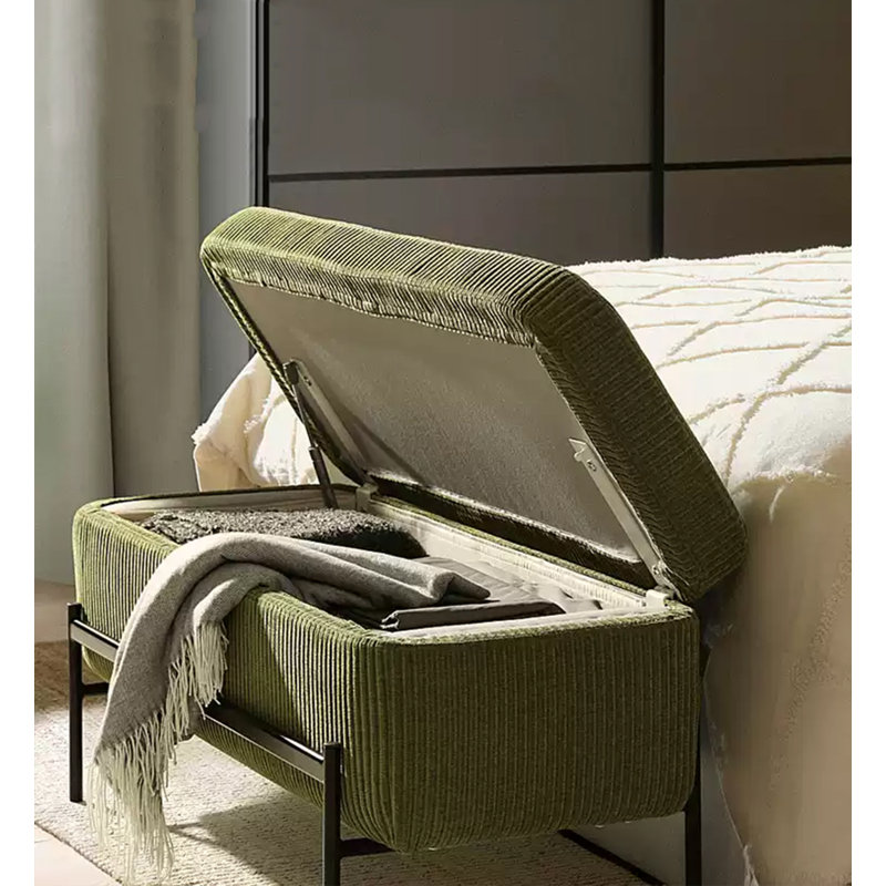 Repose-pieds avec cadre minimaliste moderne vert